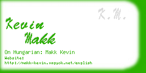 kevin makk business card